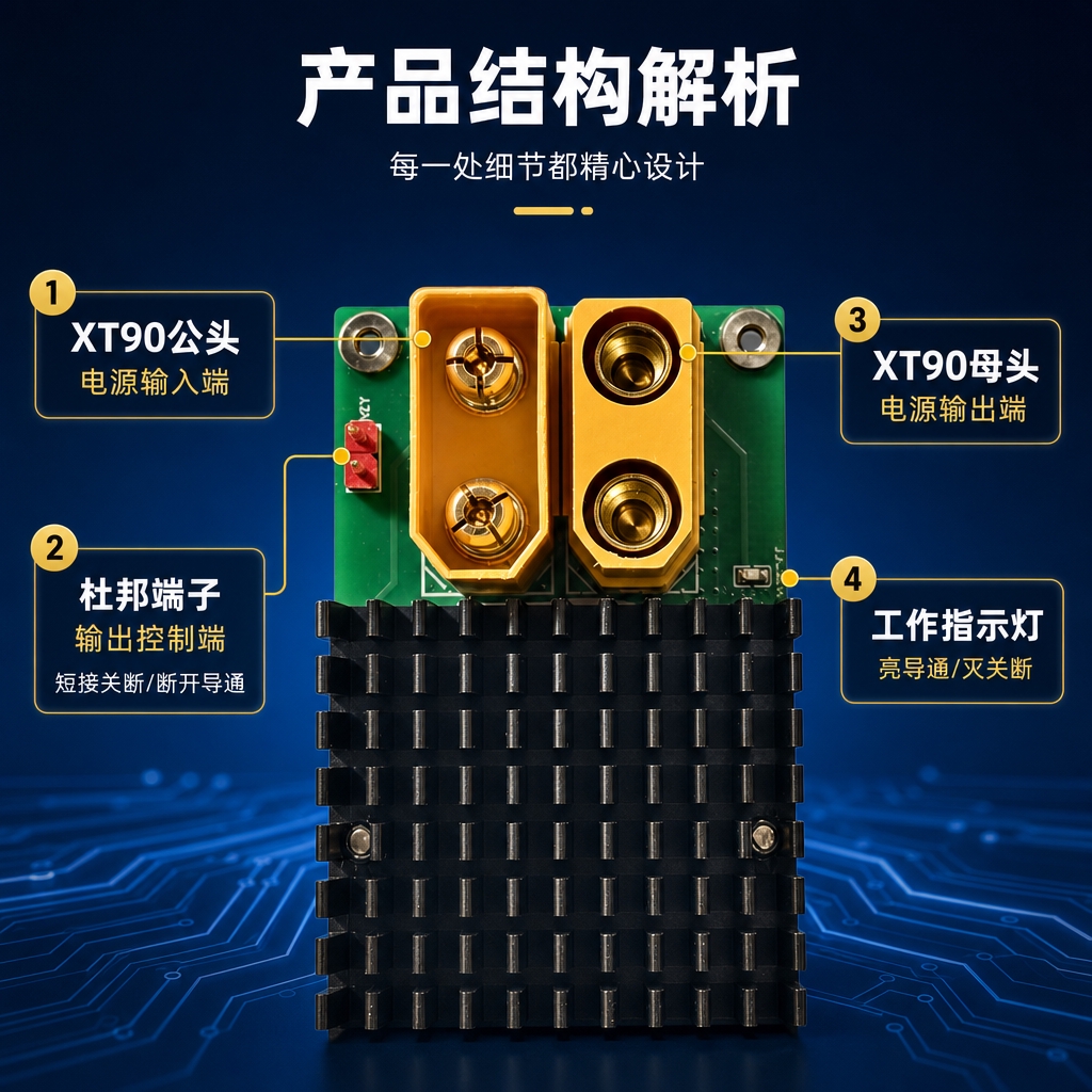 [商品] 使用【图4】大电流电子开关产品解析图；保留XT90公… - 图片创意预览
