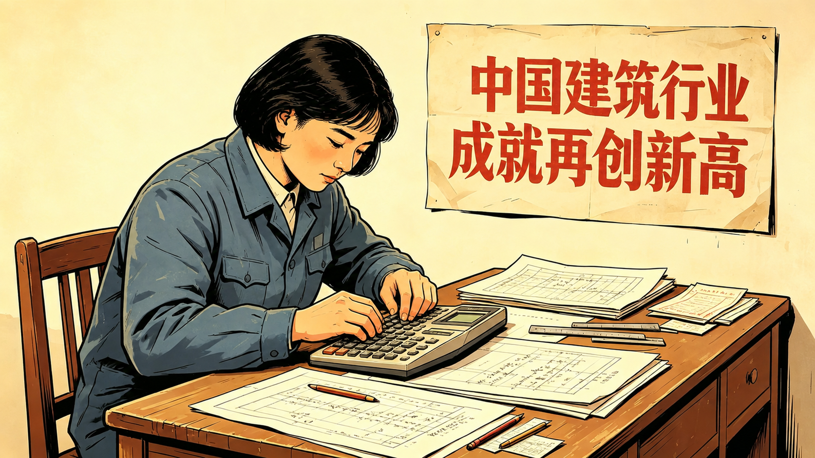将图中的男性人物换成女性，保持复古宣传画风格不变，女性穿着同款… - 图片创意预览