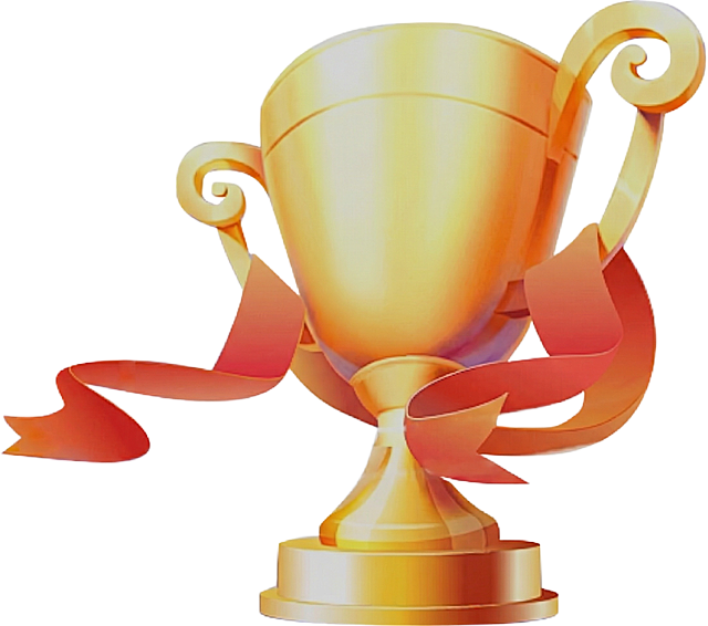 奖杯中间的图形去掉