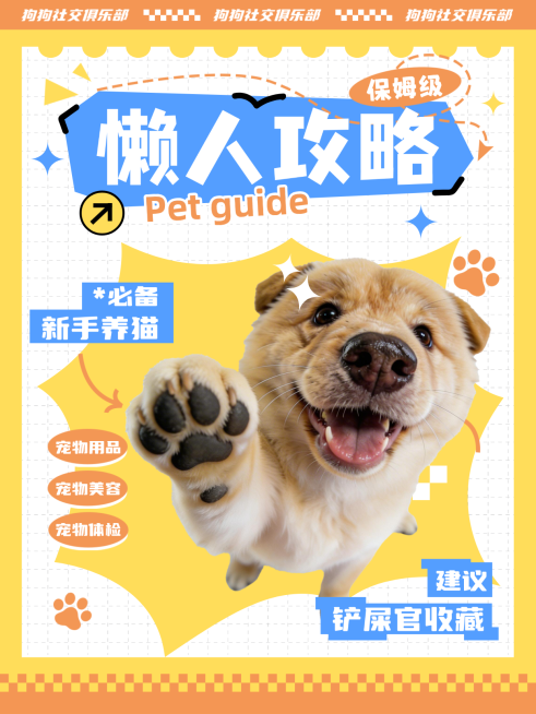 宠物话题吸睛小红书封面预览效果