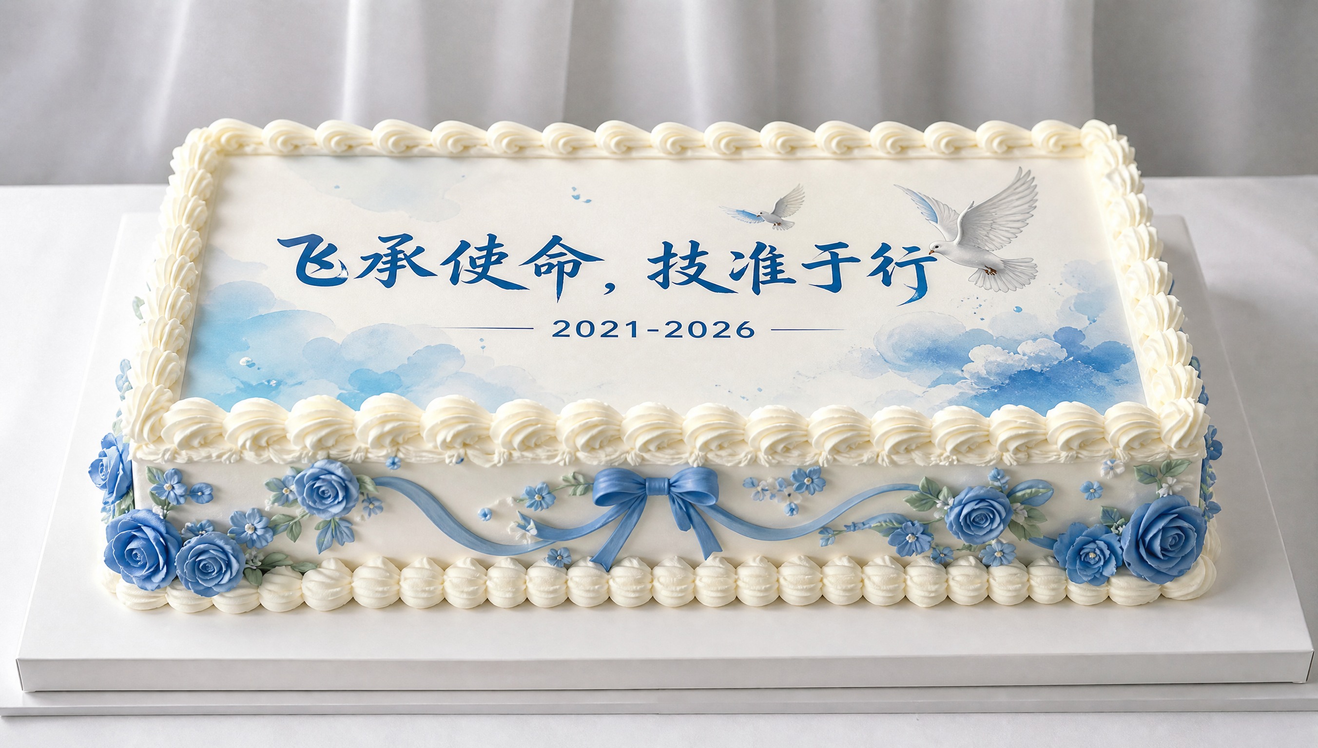 一个长方形白色奶油蛋糕，尺寸比例40*70（横版长方形），蛋糕… - 图片创意预览