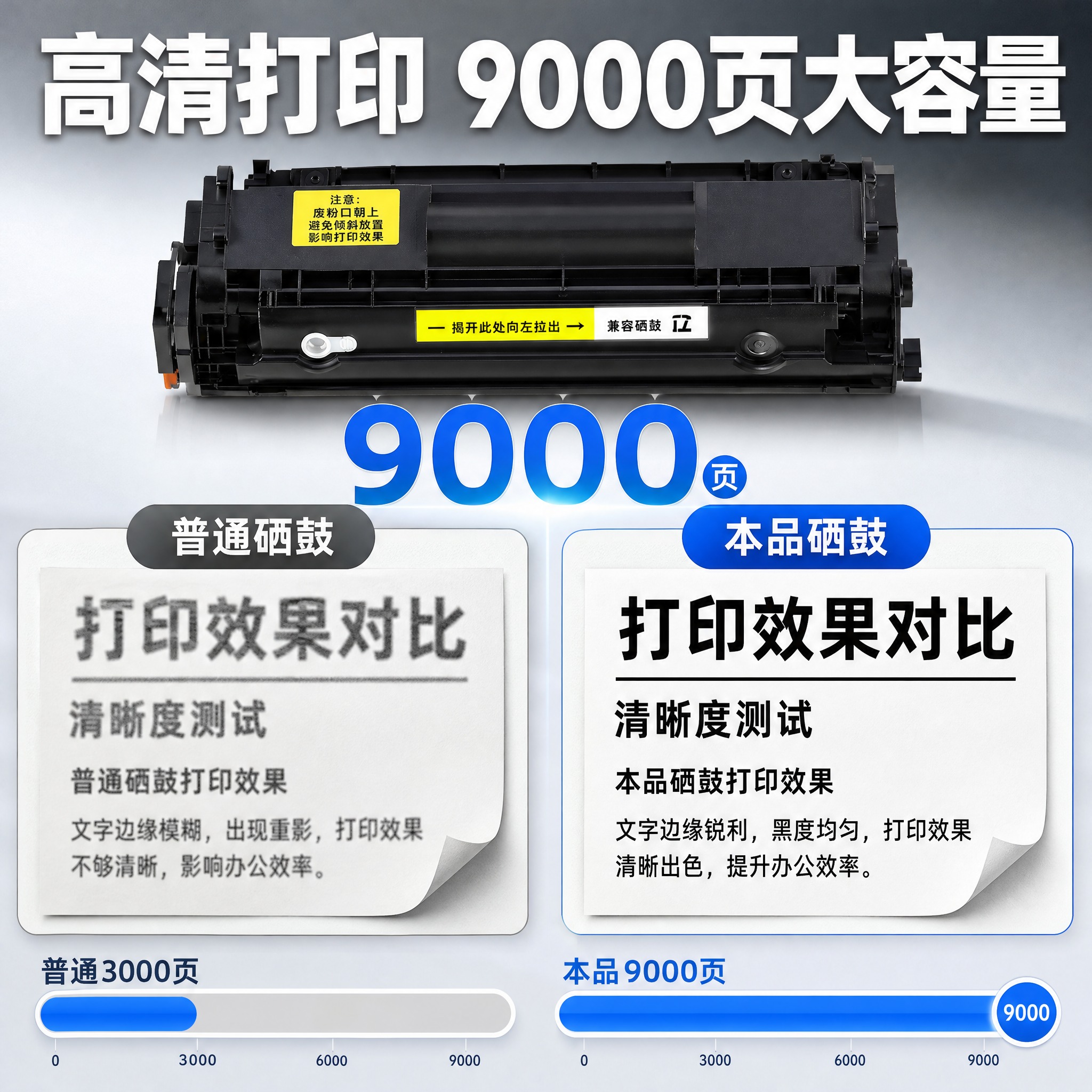 [主图-2] 1020PLUS打印机专用硒鼓 核心价值 打印量… - 图片创意预览