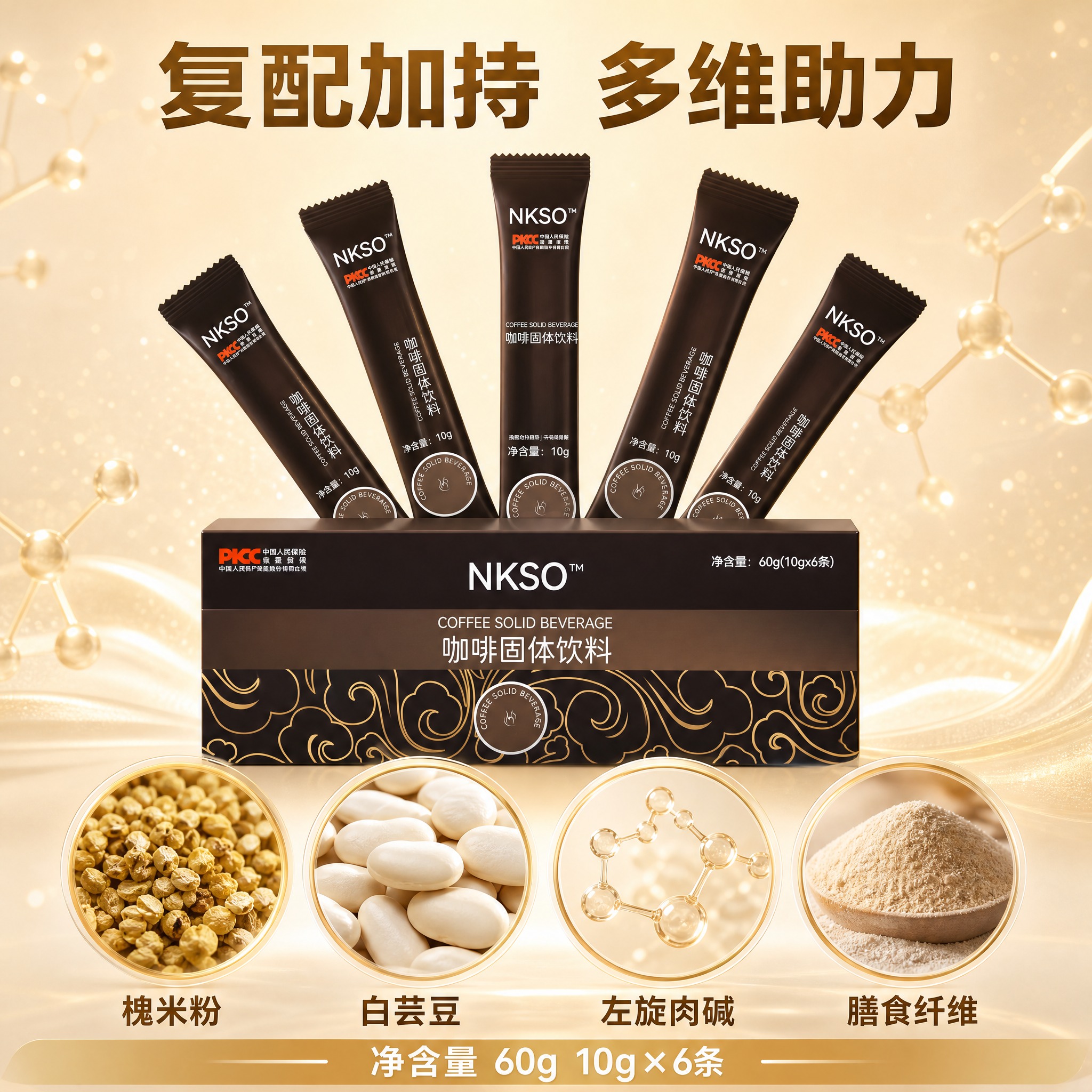 [主图-4] 复配成分图，任务是展示多种复配成分协同作用，突出… - 图片创意预览