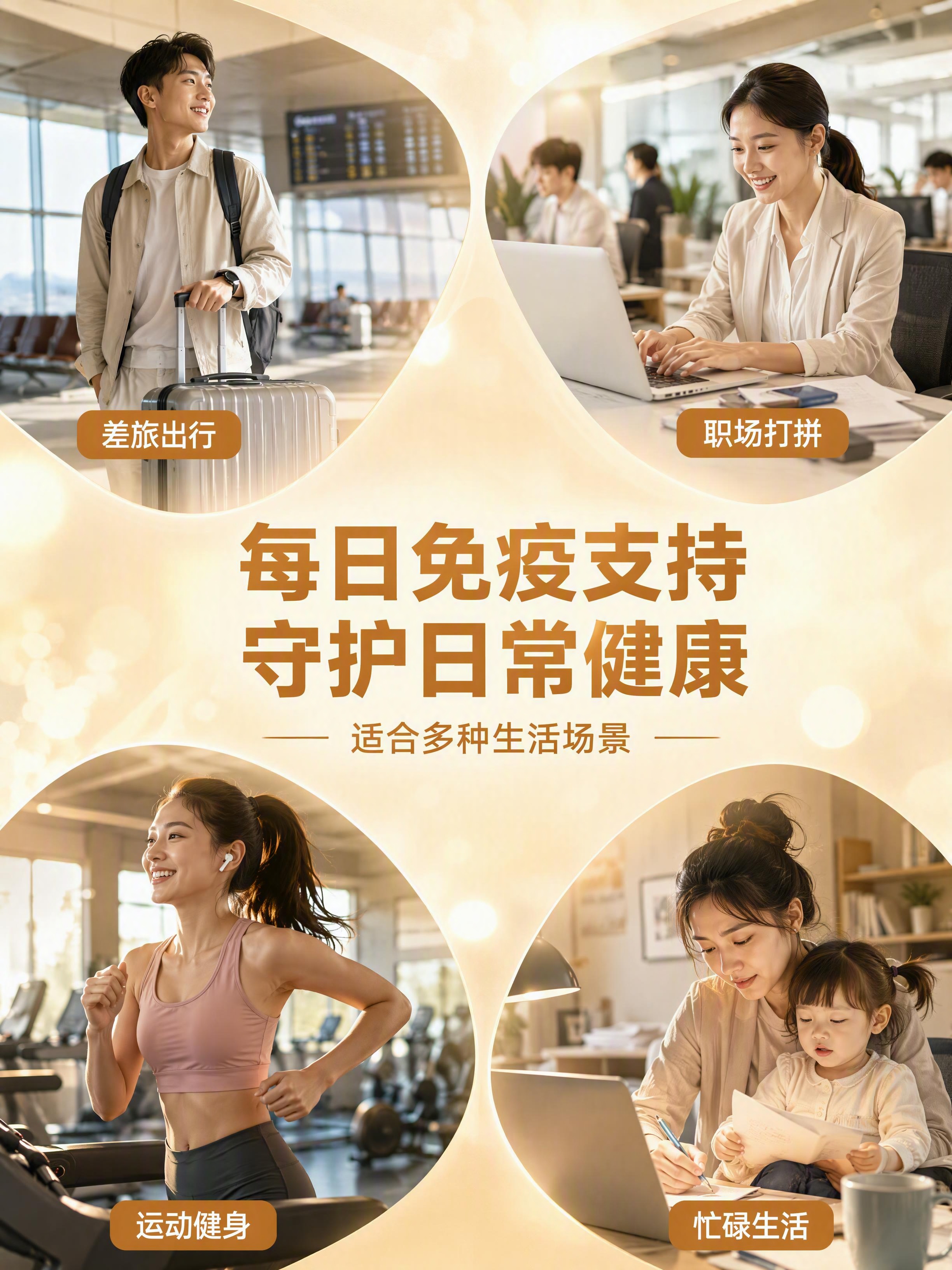 [第6张] 适用场景页 - 四大日常场景全覆盖。本张使用【图7… - 图片创意预览