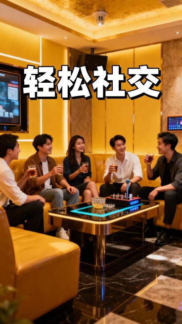 生成50张商务KTV的照片，加入一些文字预览效果