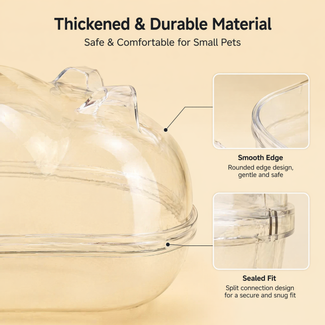 [Main Image 3] Amazon third main image, detail display. Keep the apple-shaped transparent hamster sa预览效果