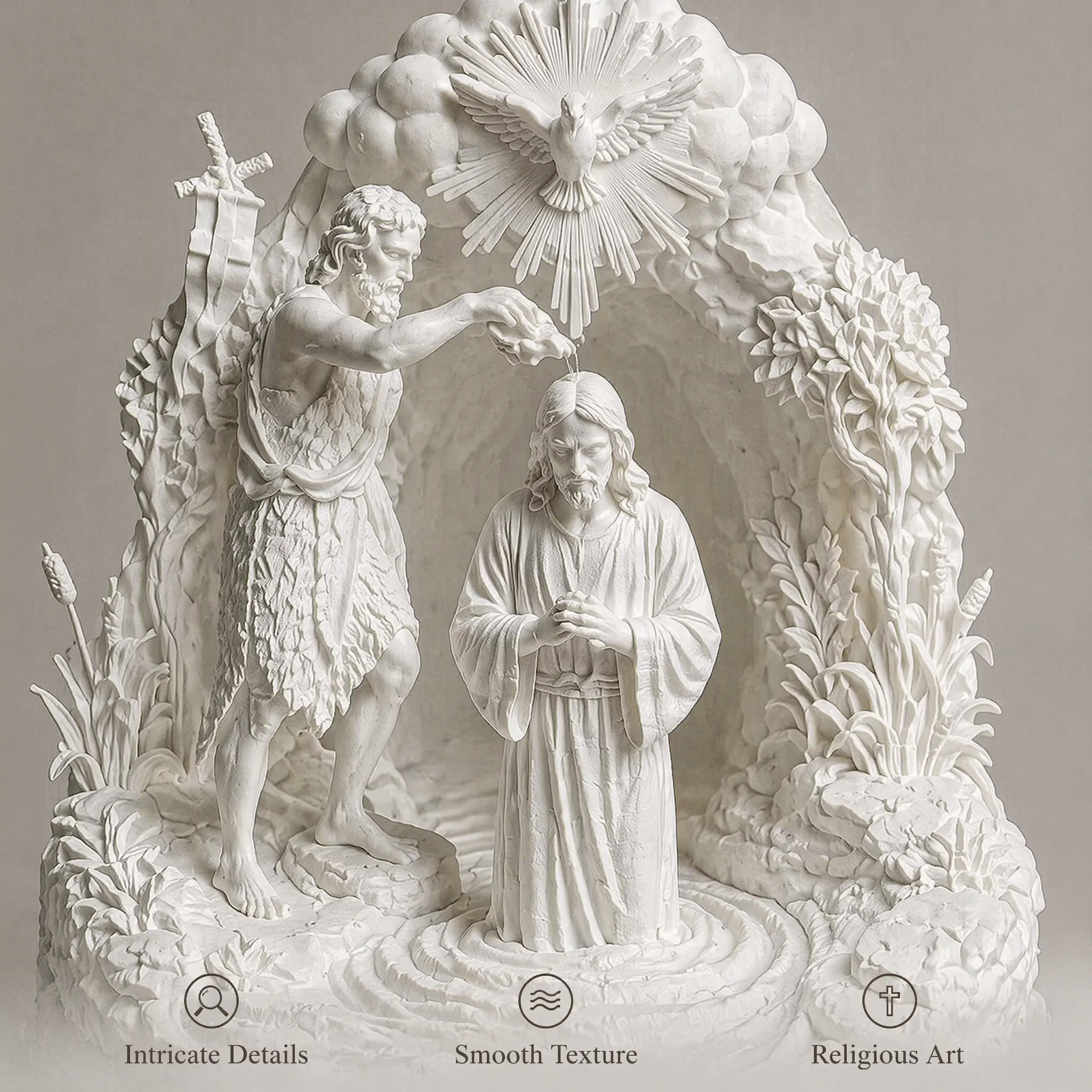 [主图-3] Detail Close-up of Jesus… - 图片创意预览