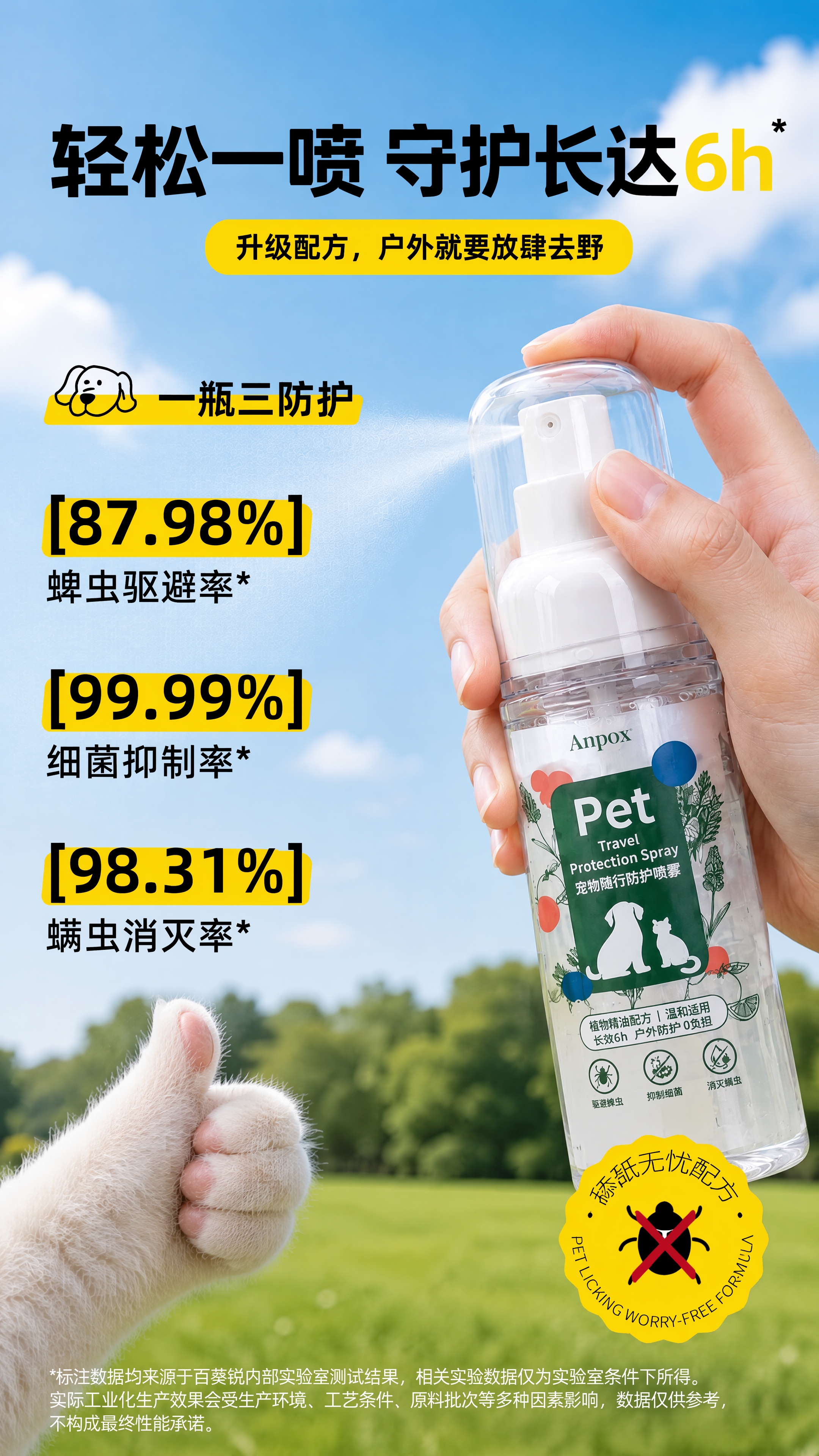 [商品] 使用【图2】手持喷雾款画面为基础；保留透明瓶身、白色… - 图片创意预览