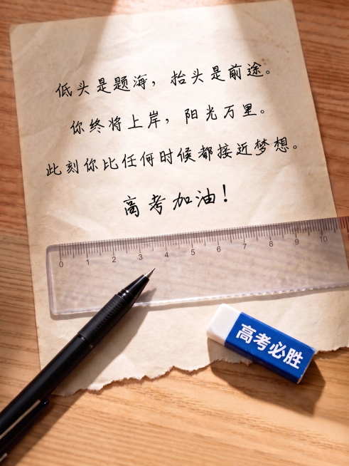 高考高中学校考前加油金榜题名手写正能量语录小红书封面海报预览效果