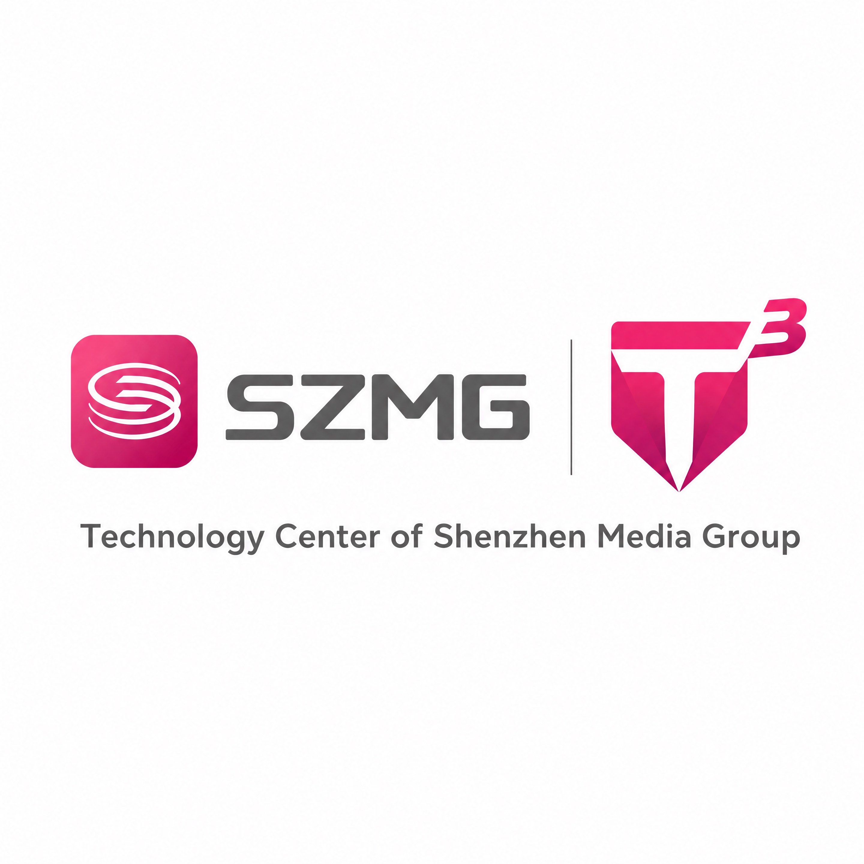 将左侧粉色圆角方形SZMG logo的图形尺寸，调整为与右侧粉… - 图片创意预览