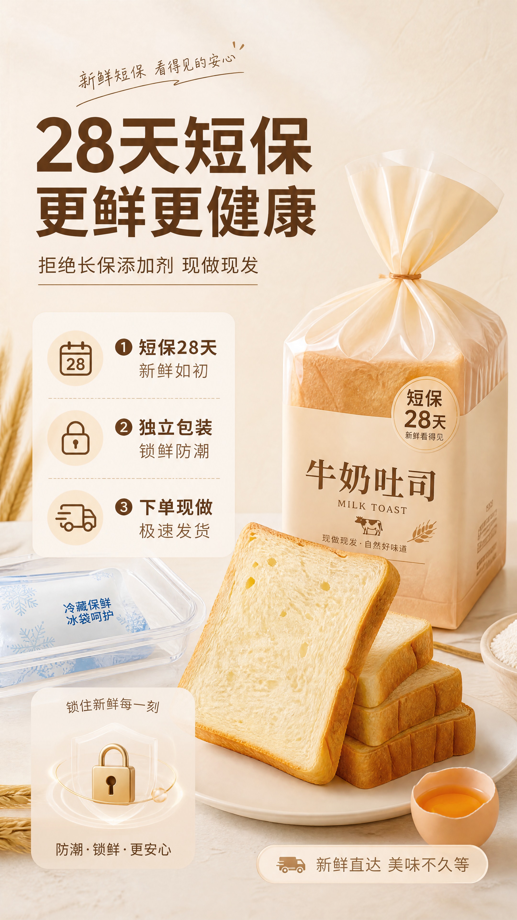 [商品] 使用【图1】牛奶吐司切片产品；保留吐司金黄外皮、奶白… - 图片创意预览