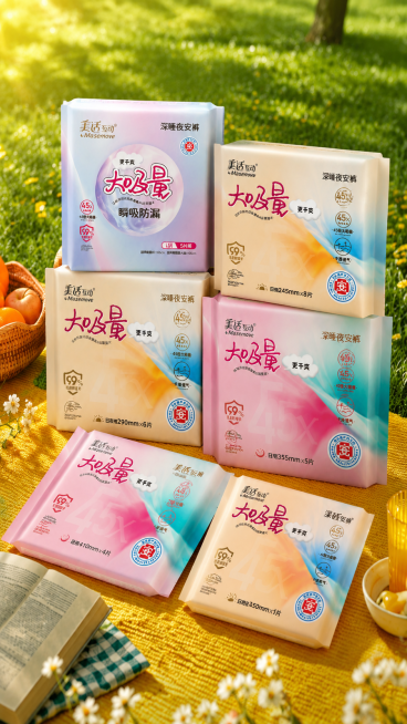 参考上一张生成图的户外野餐风格，替换为这六款新产品，删除原图中多余的产品，按照和第一张生成图相同的方式组合叠放摆放，部分产品躺着放置，保留绿色草地和黄色野餐布背景，自然清新明亮的氛围不变预览效果