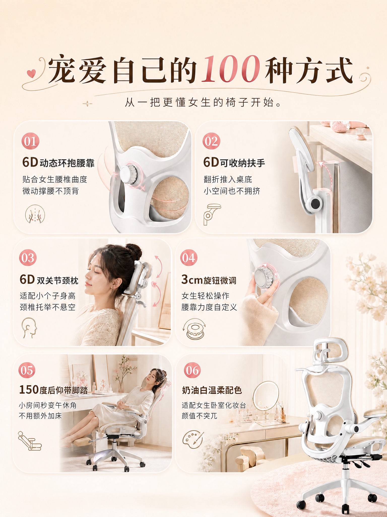 将这张女性向卖点汇总图调整为竖版比例750比1000，保持所有… - 图片创意预览