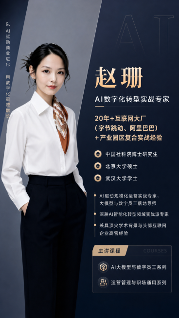 设计赵珊商务海报预览效果