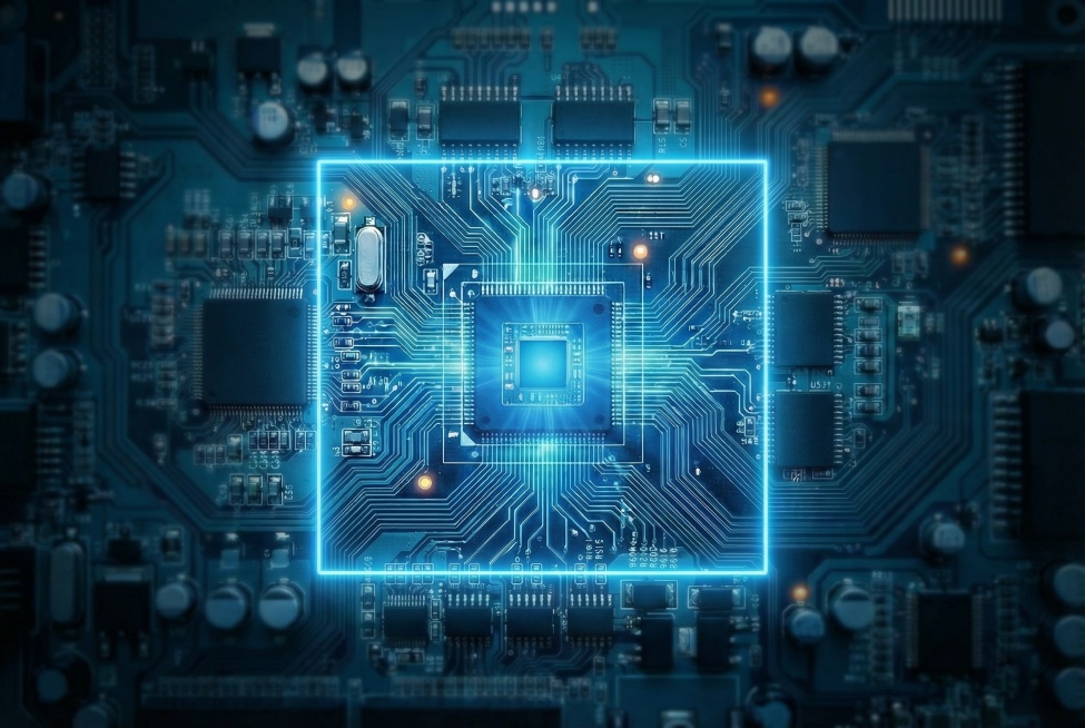 图片四周模糊暗化处理，中间要一个发光方框清晰预览效果