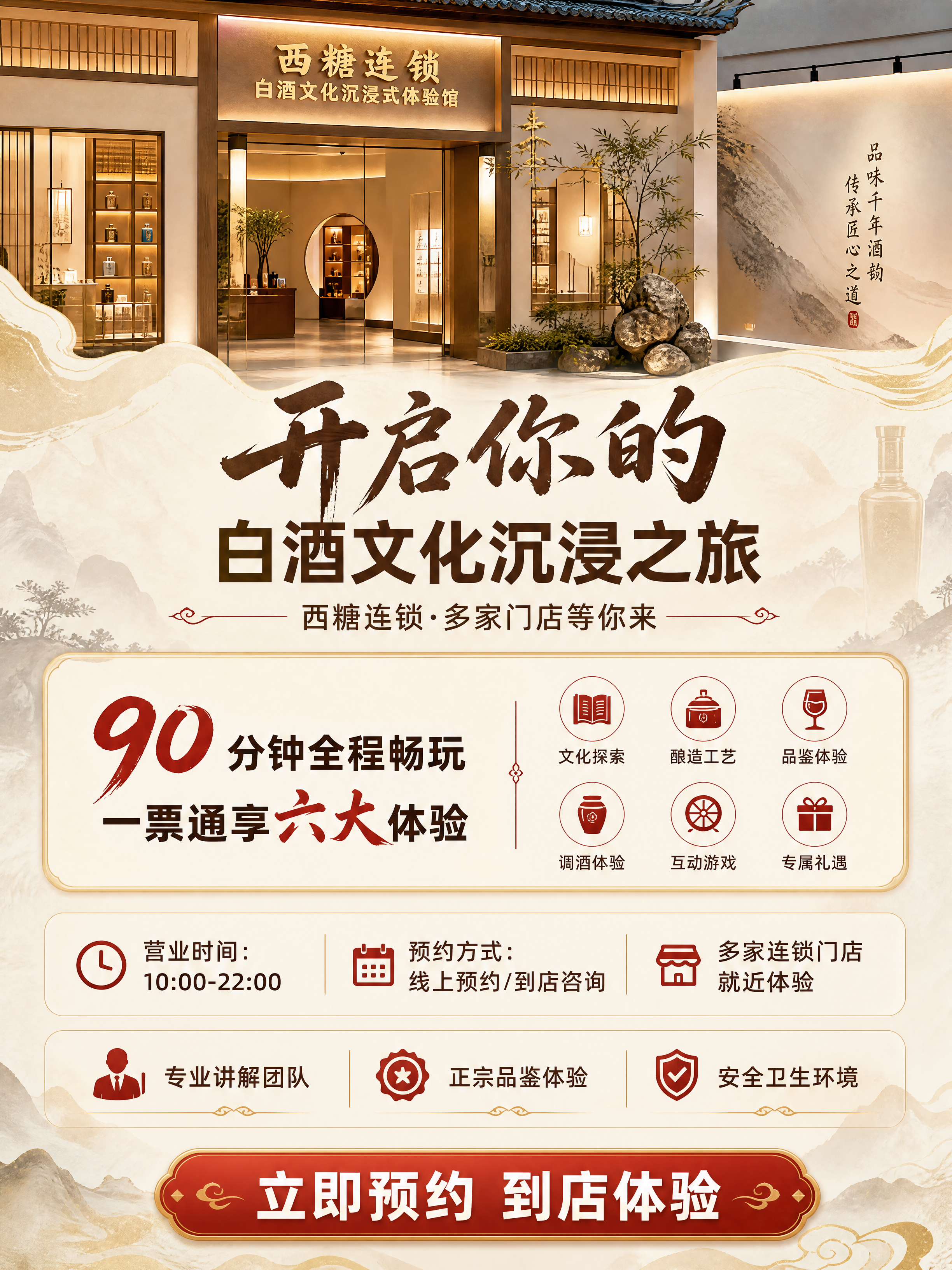 [商品] 西糖连锁白酒文化沉浸式体验馆，到店体验服务，无实物商… - 图片创意预览