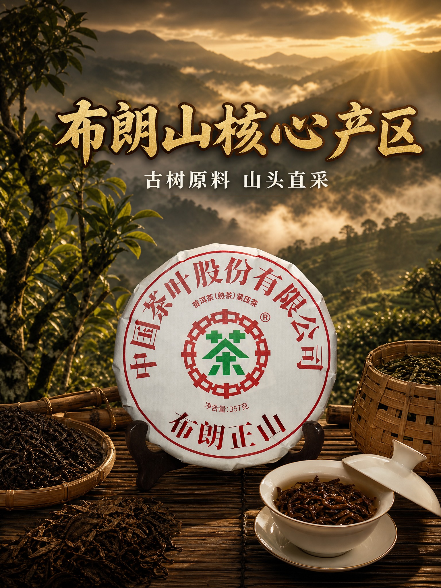 [主图-2 产区溯源 3:4版] 沉浸式布朗山产区溯源主题，强… - 图片创意预览