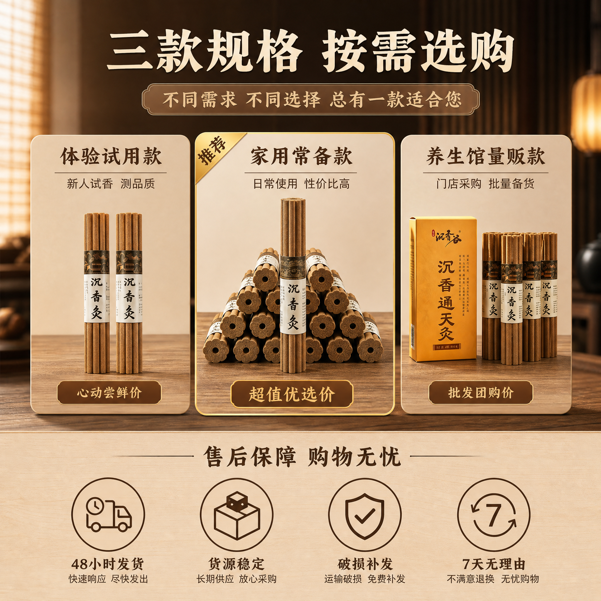 [主图-5] SKU规格选购指南与售后保障图 帮助用户快速决策… - 图片创意预览