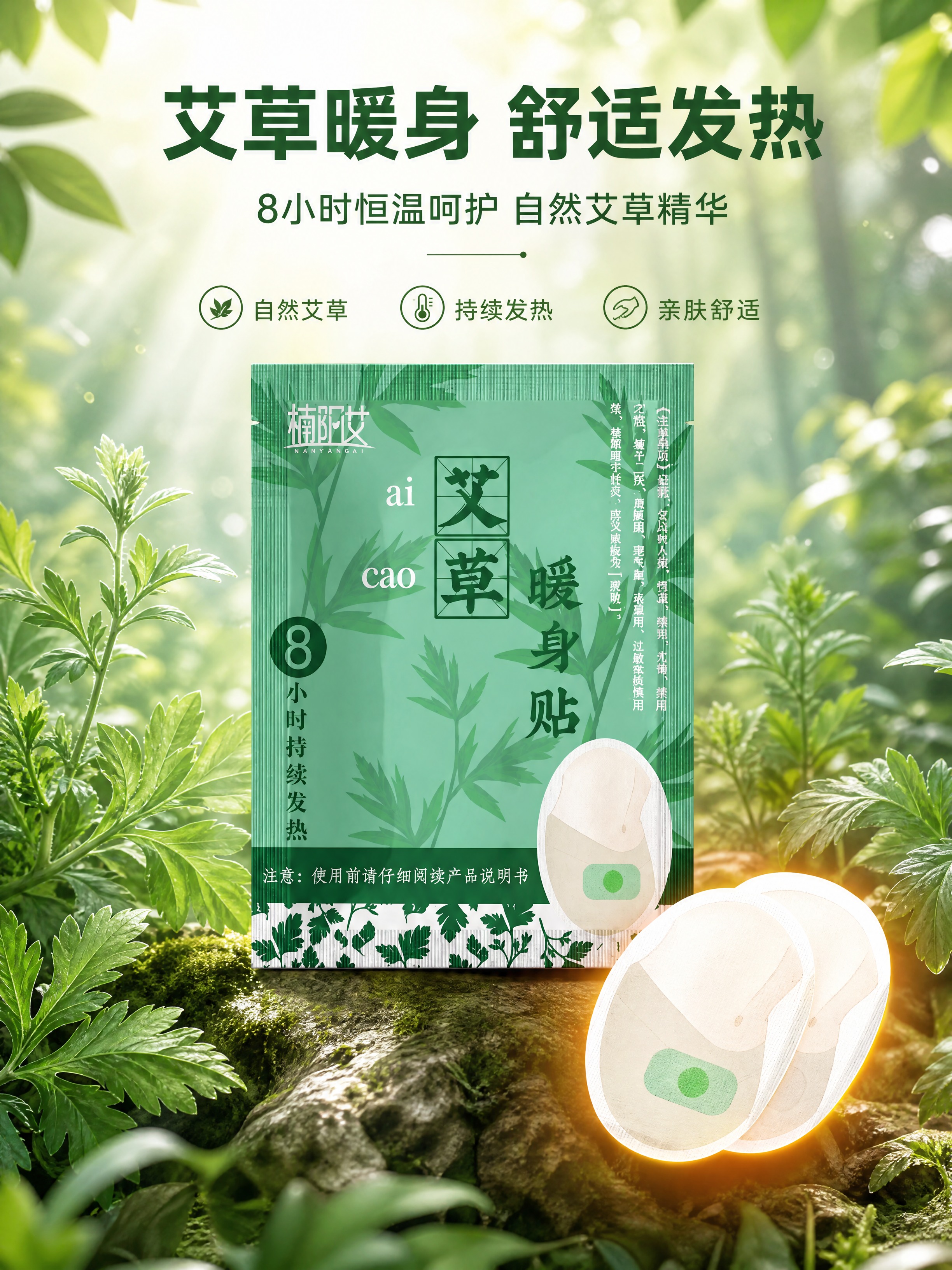 [商品] 使用【图1】楠阳艾艾草暖身贴独立包装袋；严格保留包装… - 图片创意预览
