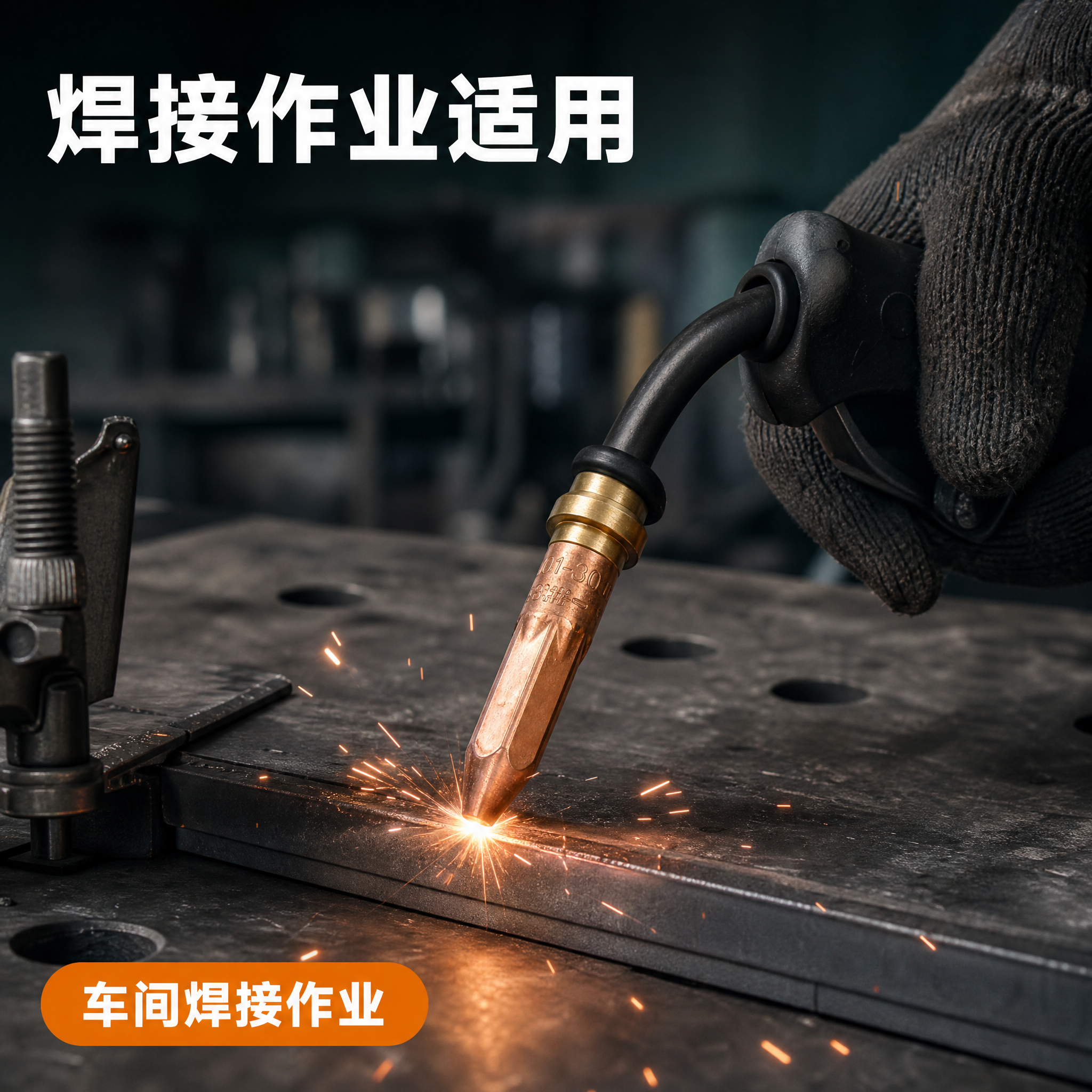 [主图-6] 国胜焊嘴 车间焊接作业场景图，唯一任务是让顾客看… - 图片创意预览