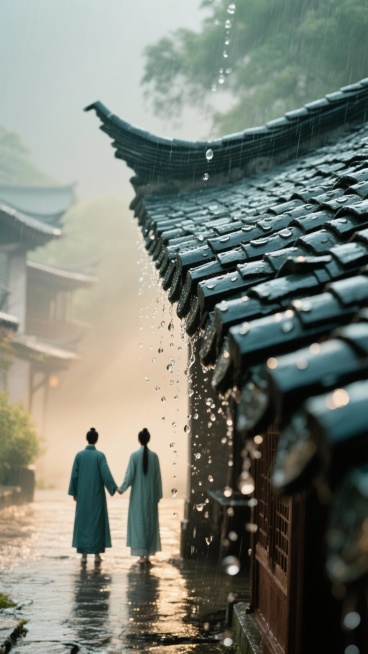 請仔細分析以下的歌詞,包含意境,意義,氛圍...等,不要遺漏任何細節,分析後,請生成切合這首歌詞意境與風格的20張分鏡圖,圖片風景美麗,山水壯麗,色彩艷麗,女的美麗可愛,男的帥氣英挺,圖片與圖片之間要预览效果