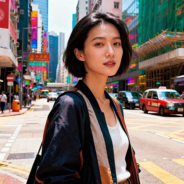 帮我生成图片：十張不同風格的20-30歲香港女性