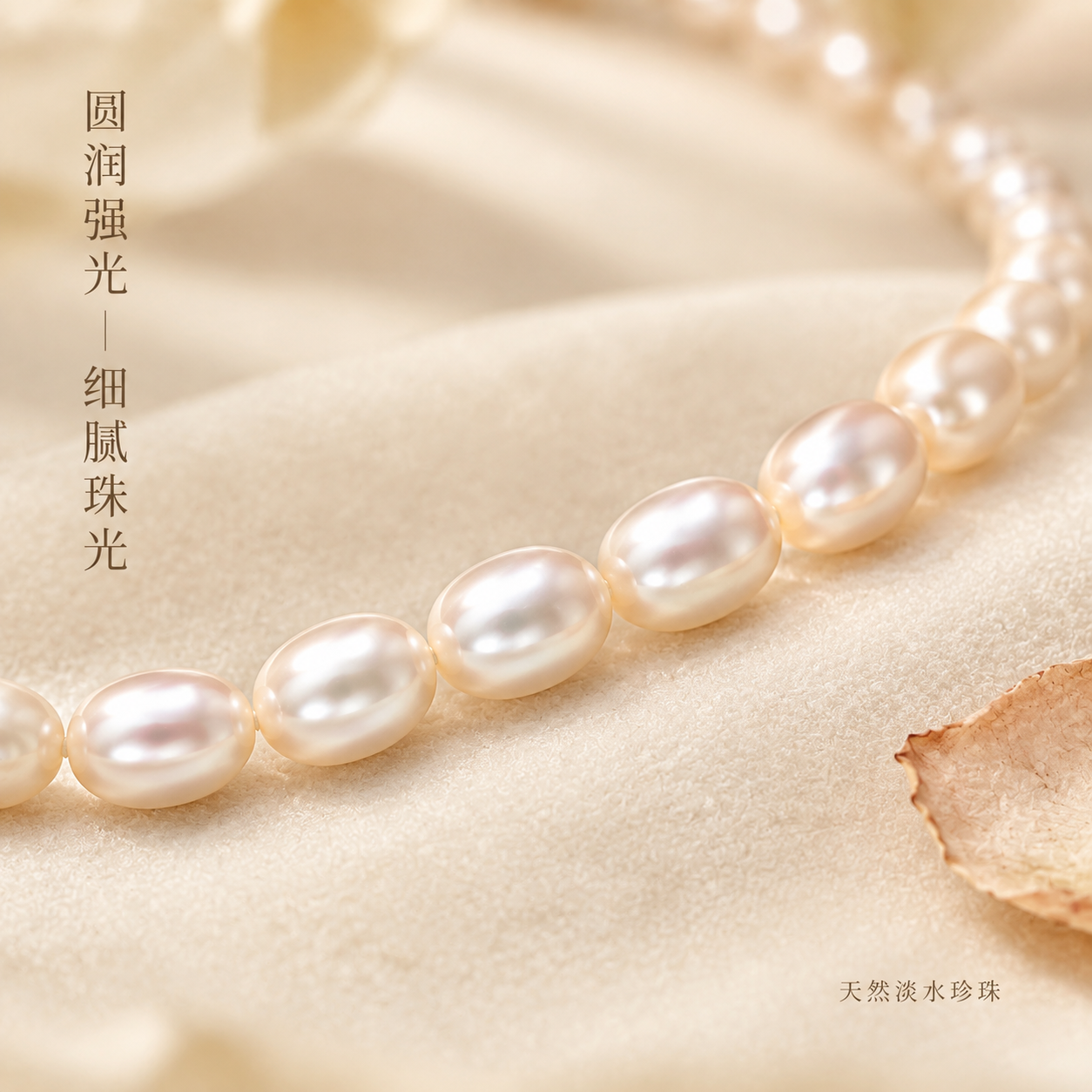 [主图-2] 核心亮点 珍珠材质与珠光工艺展示 微距特写 [统… - 图片创意预览