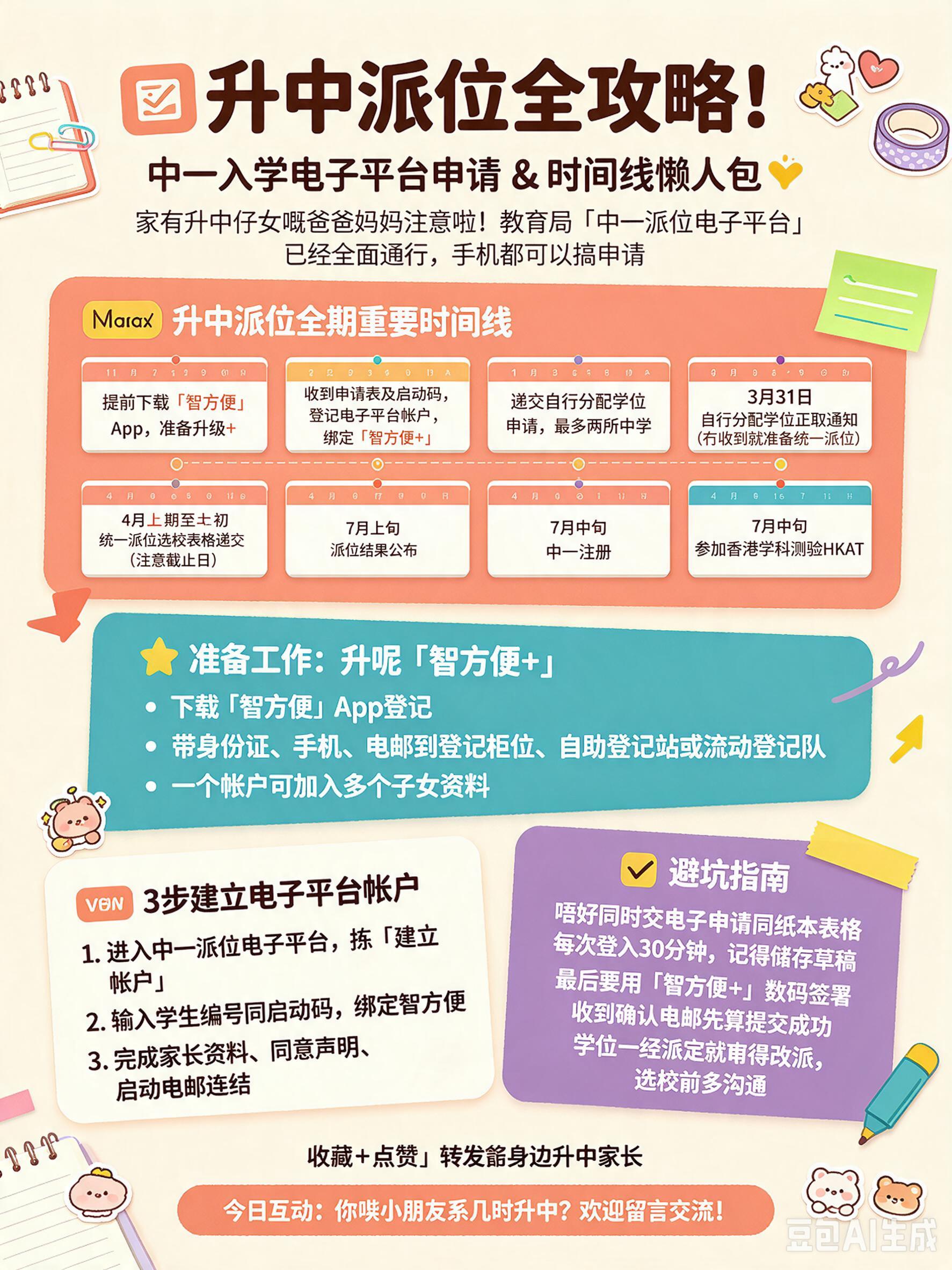 小红书笔记封面，信息图长文版式，手账拼贴教育风，版式精美，小红… - 图片创意预览