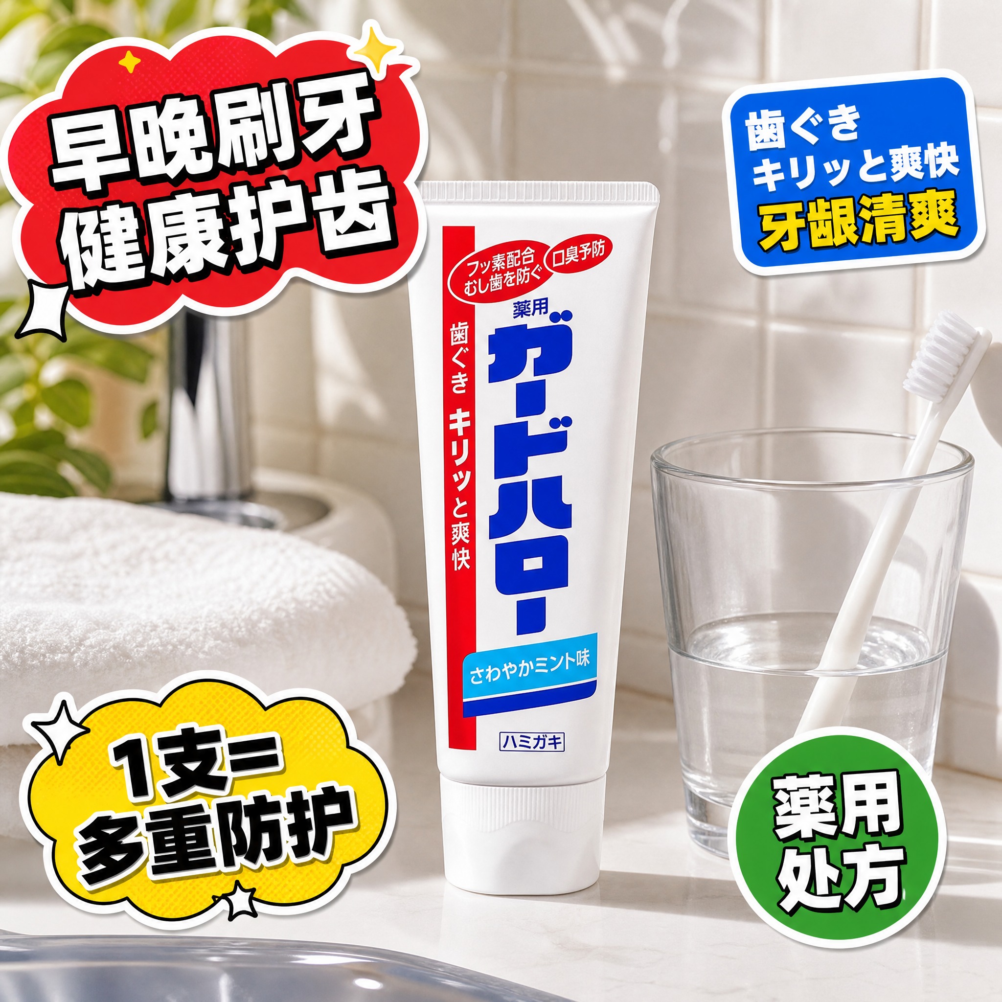 [主图-4] 使用场景 浴室刷牙场景 真实使用状态 [统一基调… - 图片创意预览