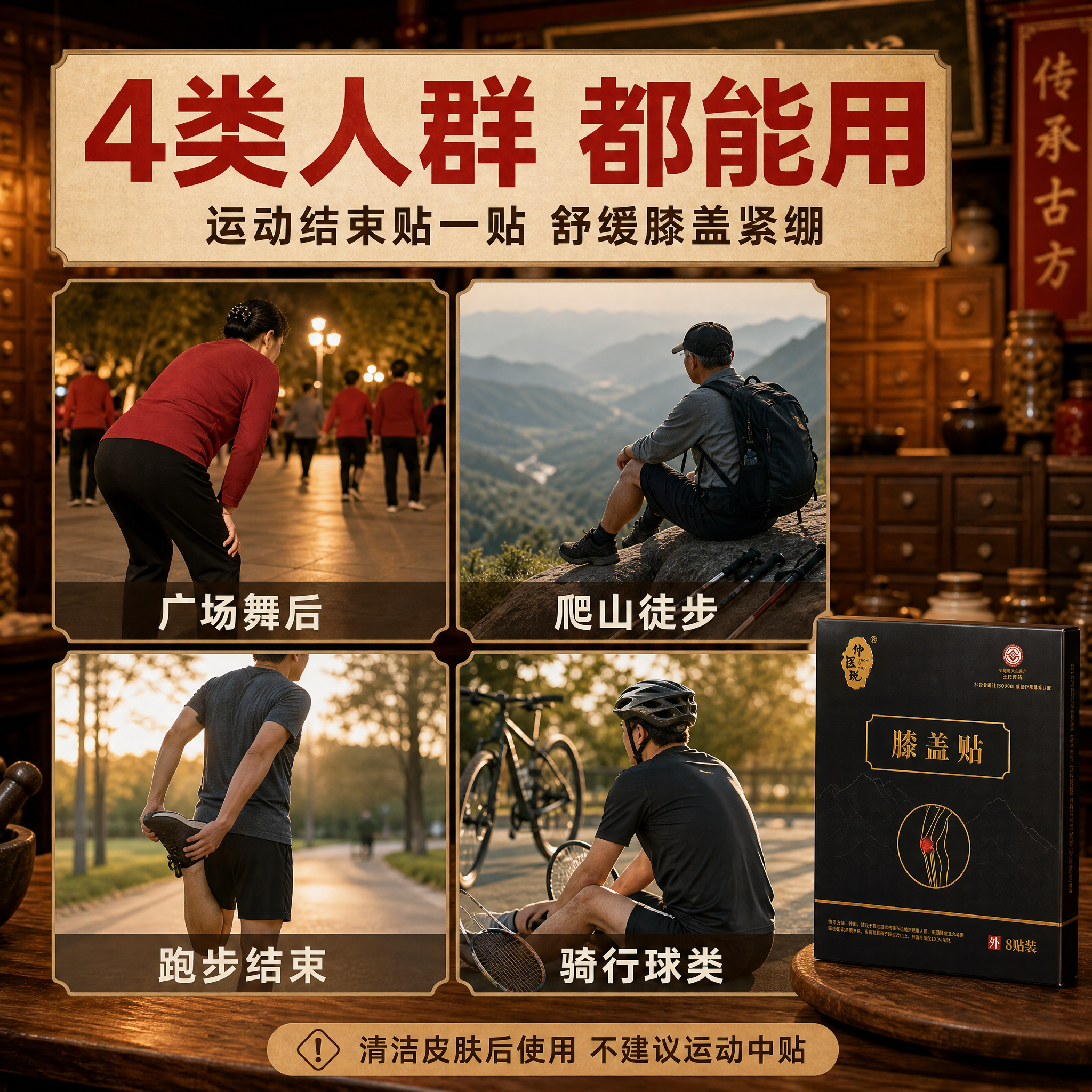 [主图-2] 主题：适用人群与场景 多场景宫格。拼多多风格，直… - 图片创意预览