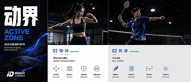 将这张长图重新排版为超宽屏横向布局的一页PPT，保留P1（动界封面）、P2（律动板块）、P3（竞速板块）的全部内容，去掉底部的P1/P2/P3页码数字。三个板块横向并排排列，整体尺寸为超宽屏比例（宽:高 ≈ 2.12:1）。保持原图所有文字、图标、人物照片、logo完全不变，不要重新生成人物，只做排版布局调整。背景风格与原图一致。