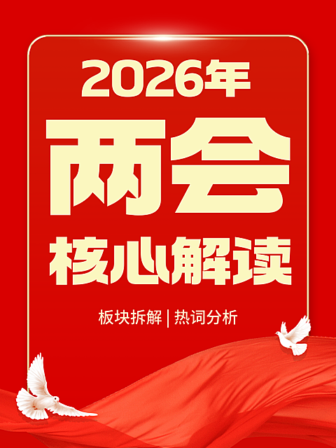 政府会议核心解读小红书大字封面