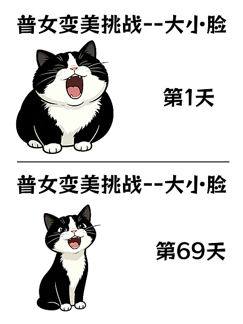 小红书封面对比图变美挑战