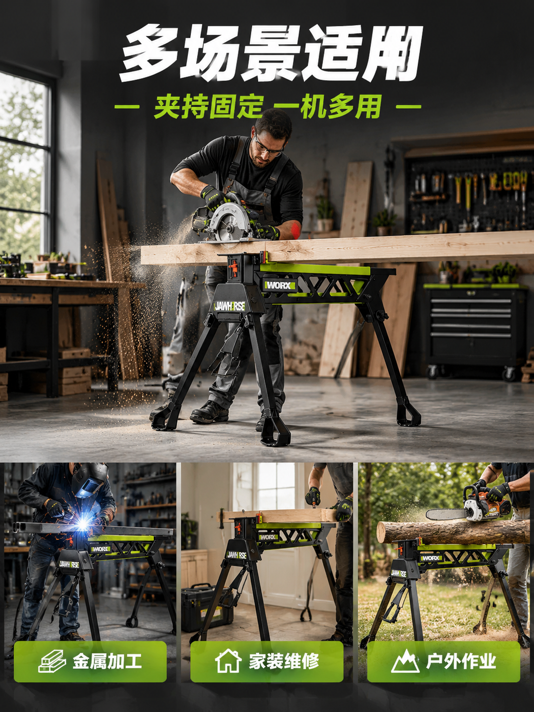 [详情图-7] 场景/应用展示图，主题：多场景适用 夹持好帮手… - 图片创意预览