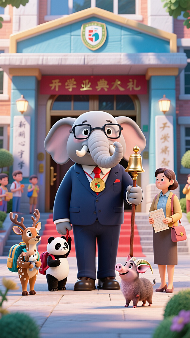 🐘大象校长迎新，开学典礼超有范🎉