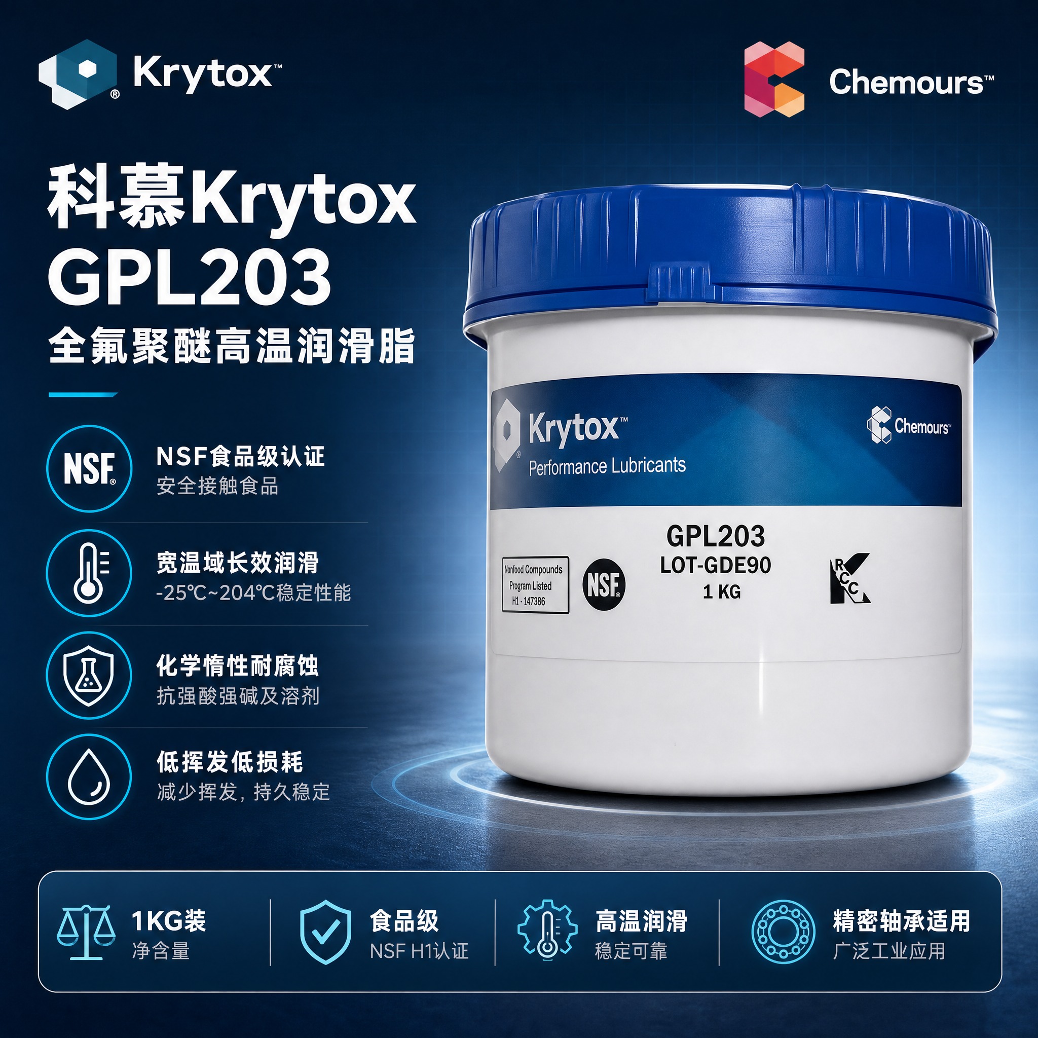 [主图-1] 首图点击率 品牌海报型 展示科慕Krytox G… - 图片创意预览