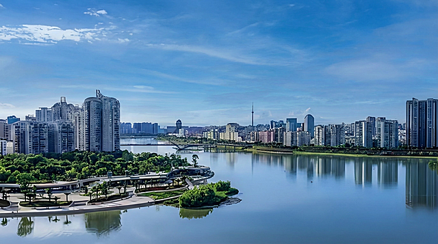 我要做招商推介PPT，帮我按照图片内容给我生成一张合适的PPT背景图