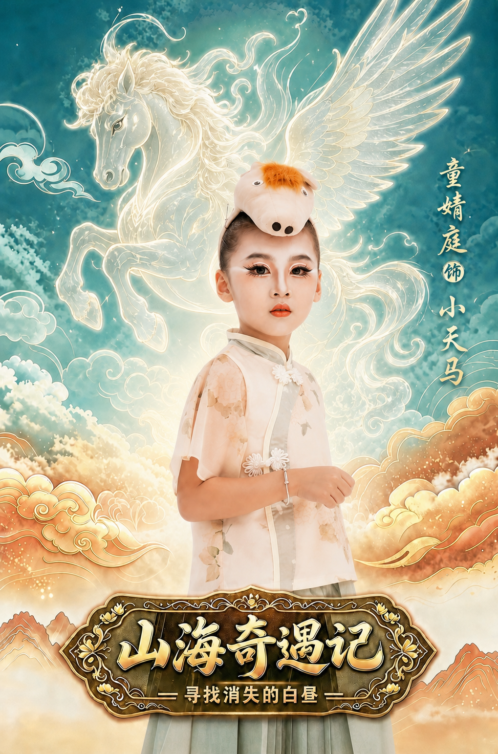 将第二张图中的人物完整抠出，保留图二的动作、衣服、发型、表情和… - 图片创意预览