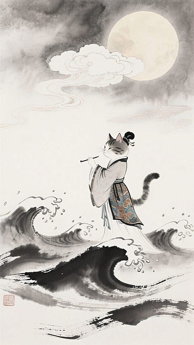 猫猫水墨