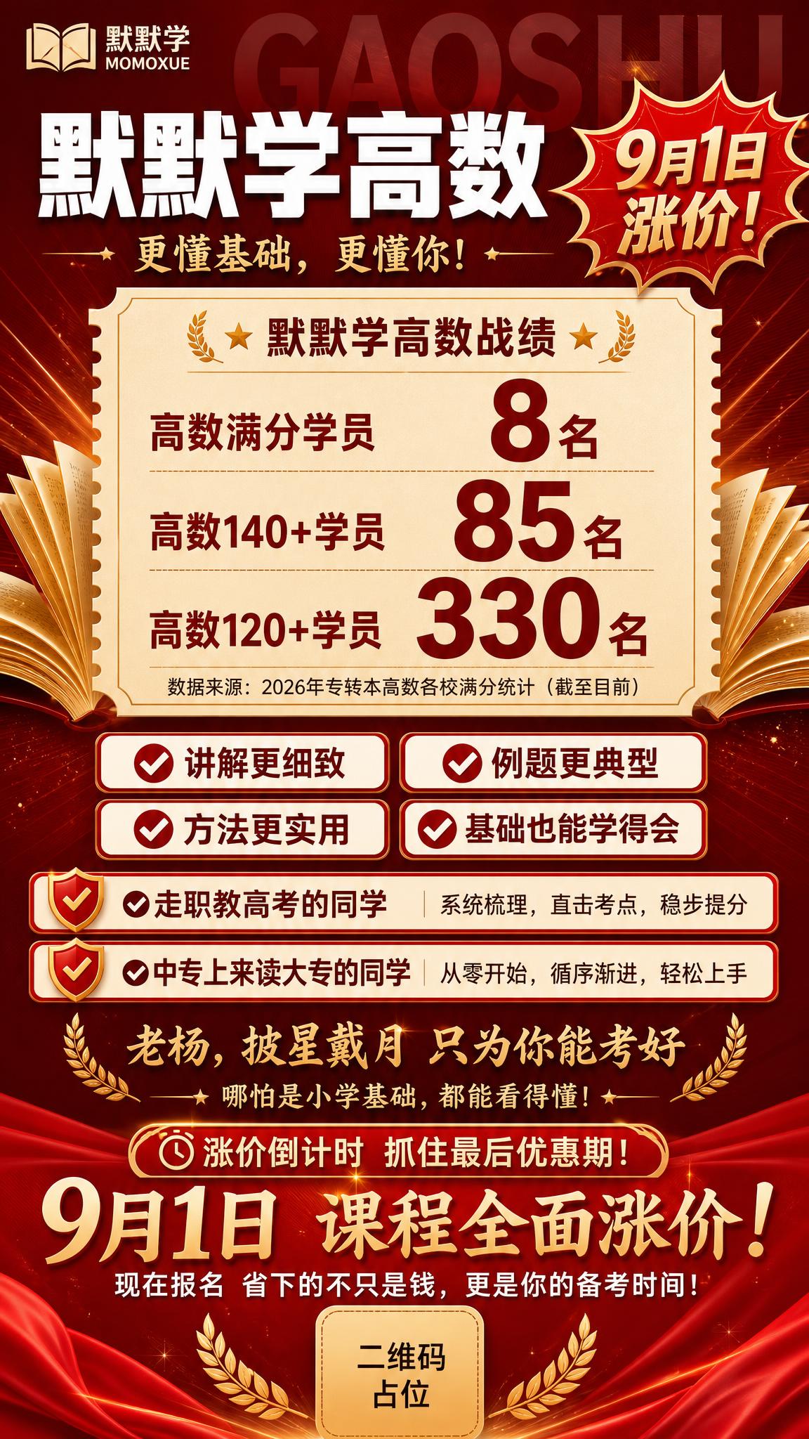 一张竖版9:16的教育课程招生海报，红金冲刺集训风格，深红渐变… - 图片创意预览