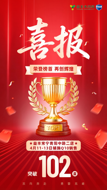 将图片上的文字'4月10-13日辅酶Q10销售'修改为'4月11-13日辅酶Q10销售'，保持图片整体风格、构图、其他文字和元素不变预览效果