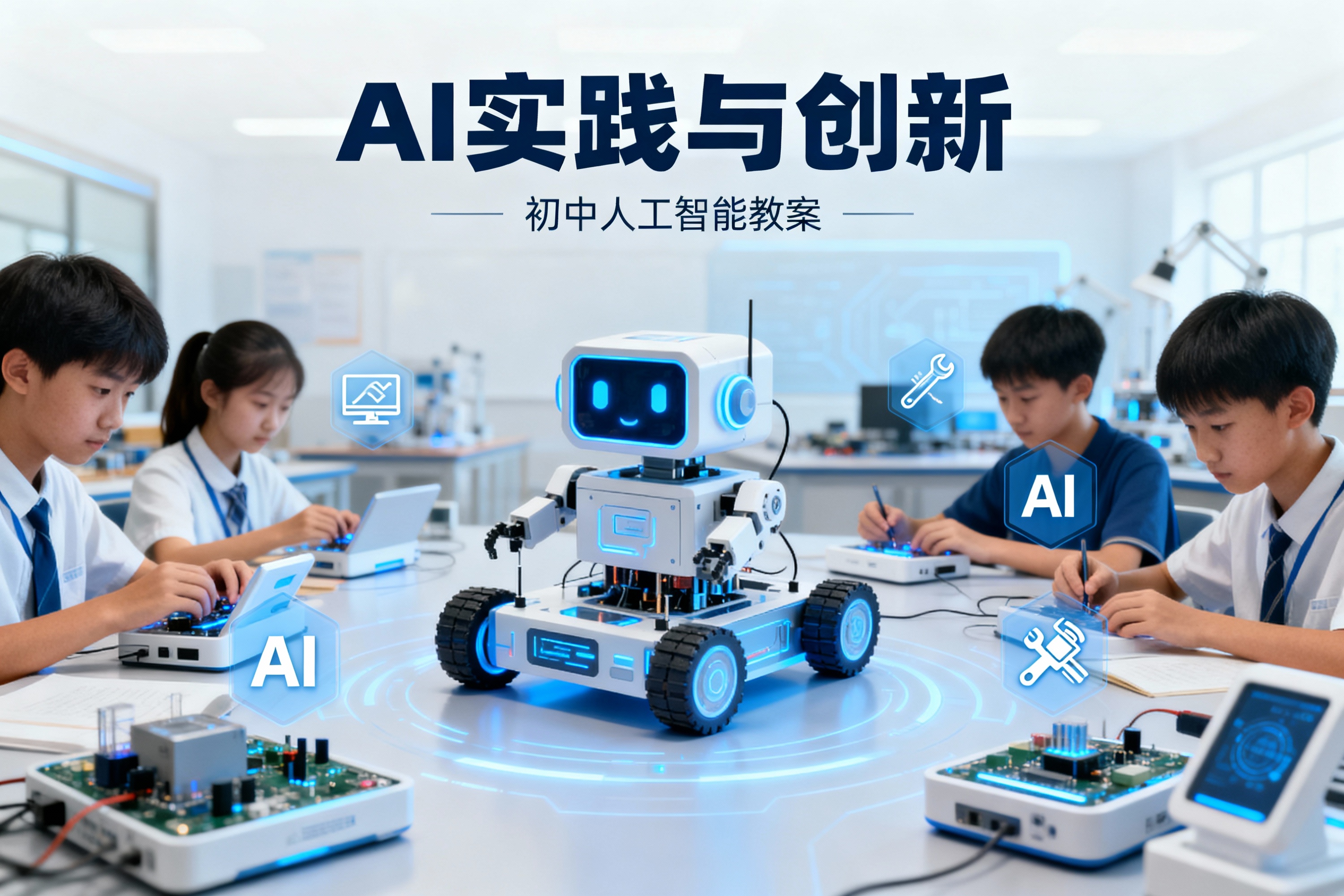 方案一：互动体验式教案：通过AI工具实操（如语音助手、图像识别… - 图片创意预览
