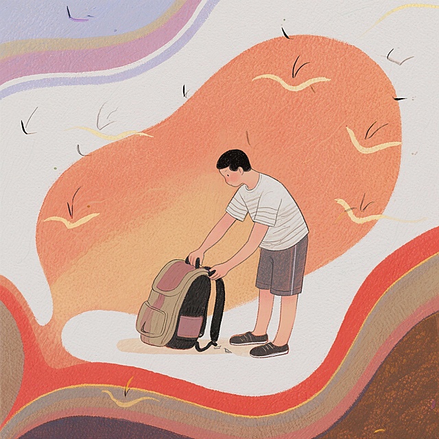 【生活节奏】做事预留一刻钟，从容不迫少焦虑

无论是出门赴约，还是完成某项家务，给自己预留比预估多15分钟的时间。这份“余量”能有效缓解匆忙带来的焦虑和压力，让一切更从容。
根据以上内容，出一个插画，图上不需要文字