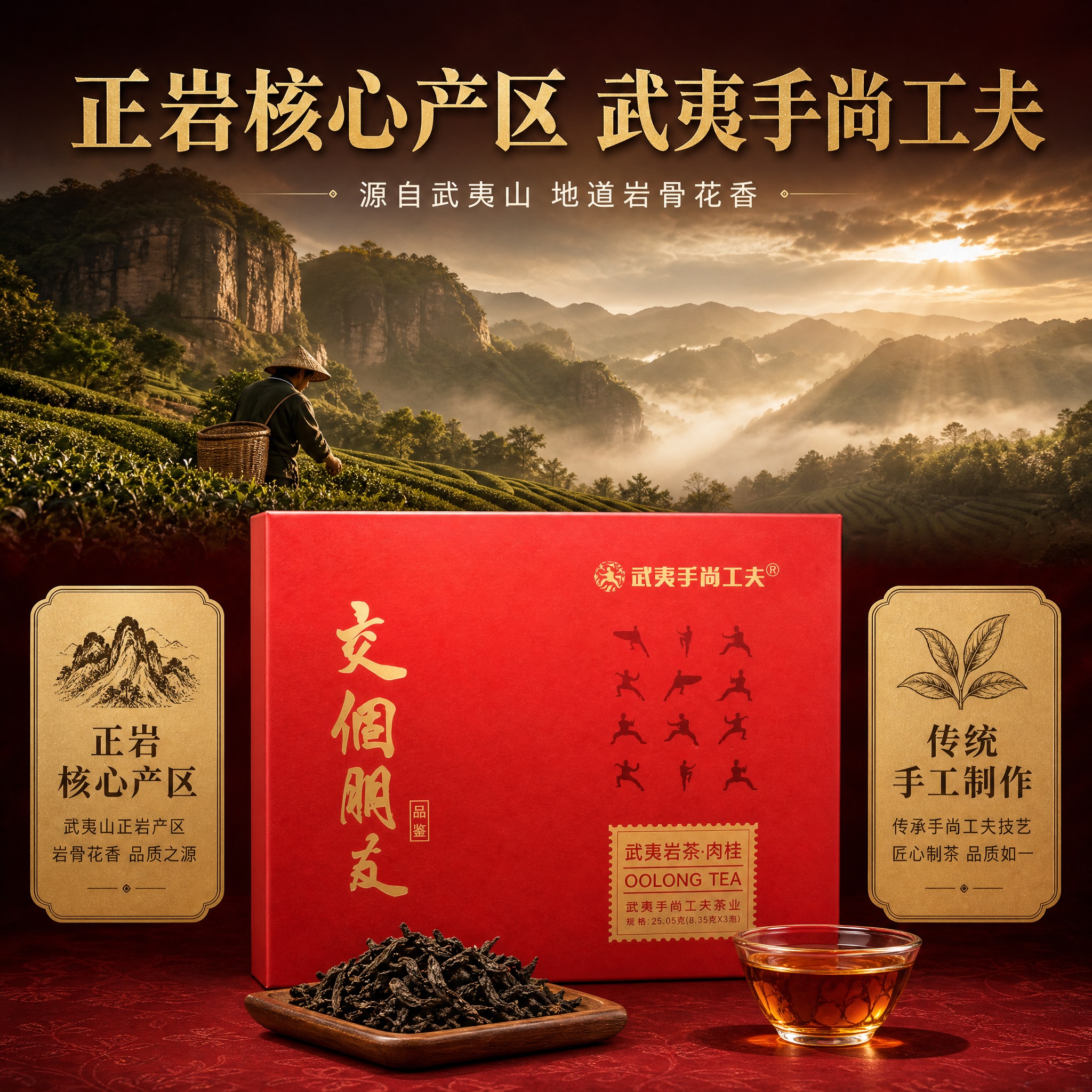 [主图-2] 交个朋友 武夷岩茶肉桂 正岩核心产区溯源 产地信… - 图片创意预览