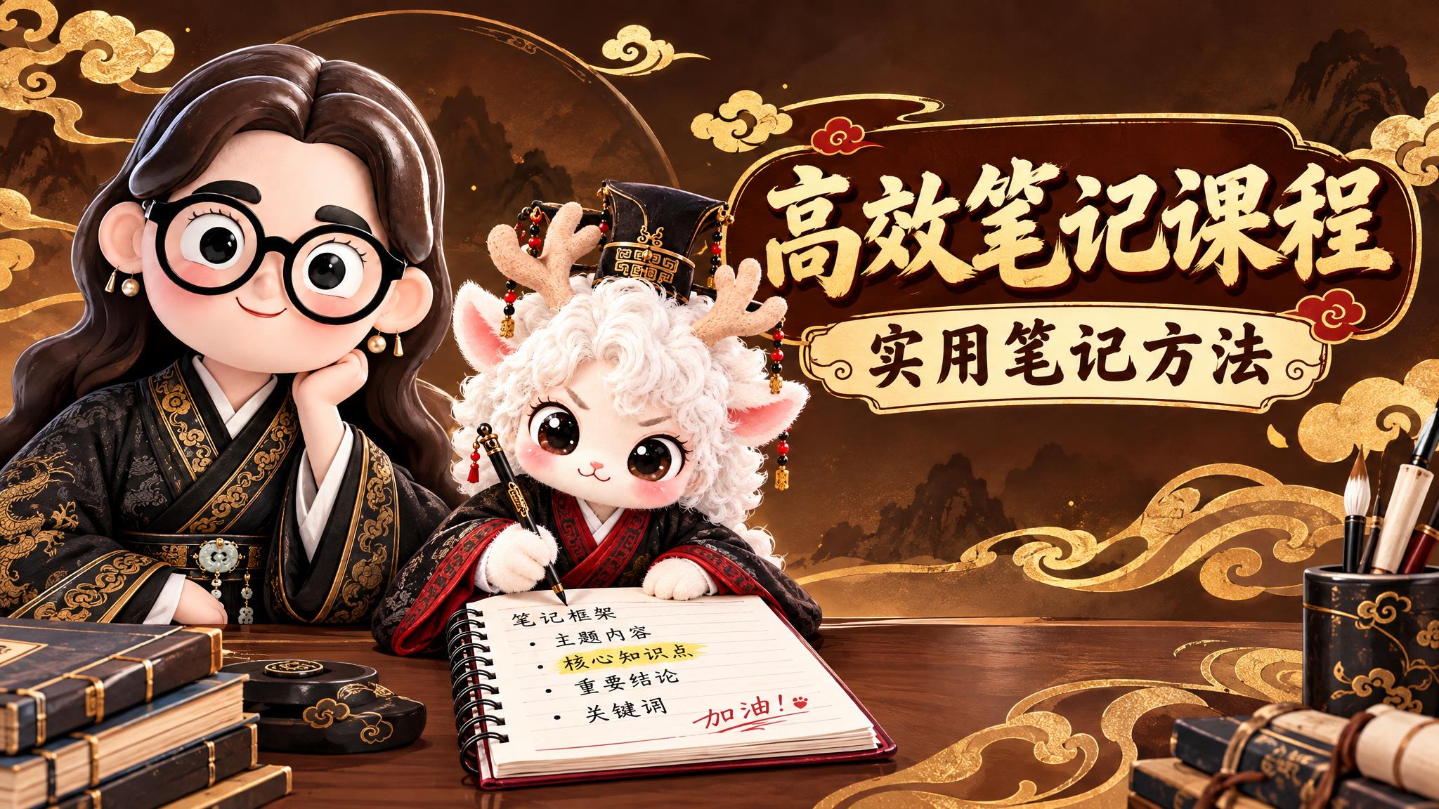 横版卡通教育海报，尺寸540x292，画面左侧是戴圆眼镜的卡通… - 图片创意预览