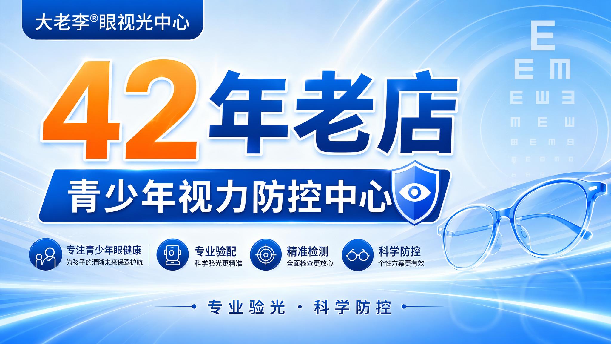 美团店铺轮播Banner，1125x633横版，专业眼视光中心… - 图片创意预览