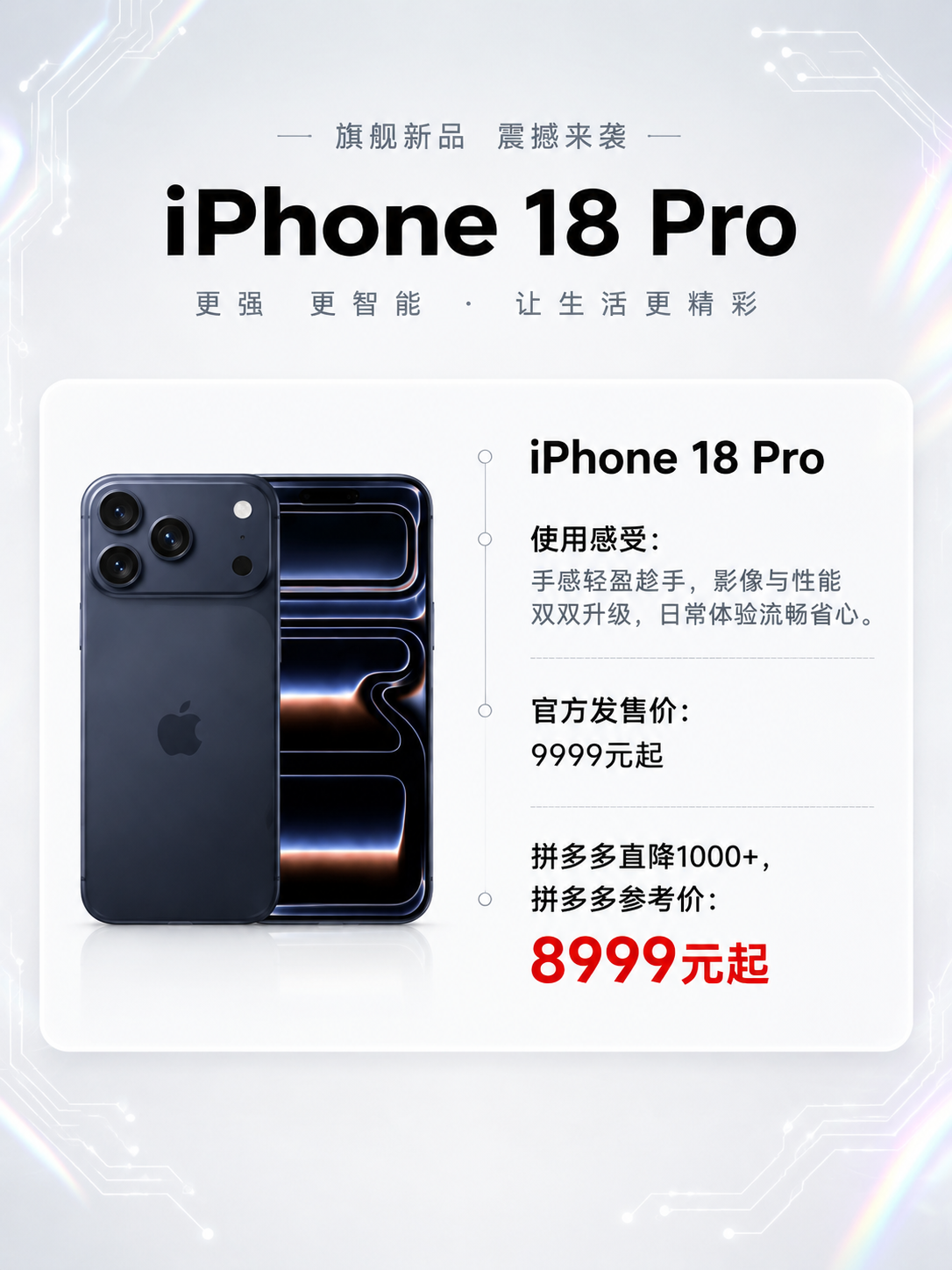 参考第一张图（76.jpeg）表格中的深蓝色 iPhone 1… - 图片创意预览