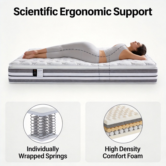 [Mattress 2 - Ergonomic Support Introduction]
[Atmosphere & Style] Professional functional display,预览效果