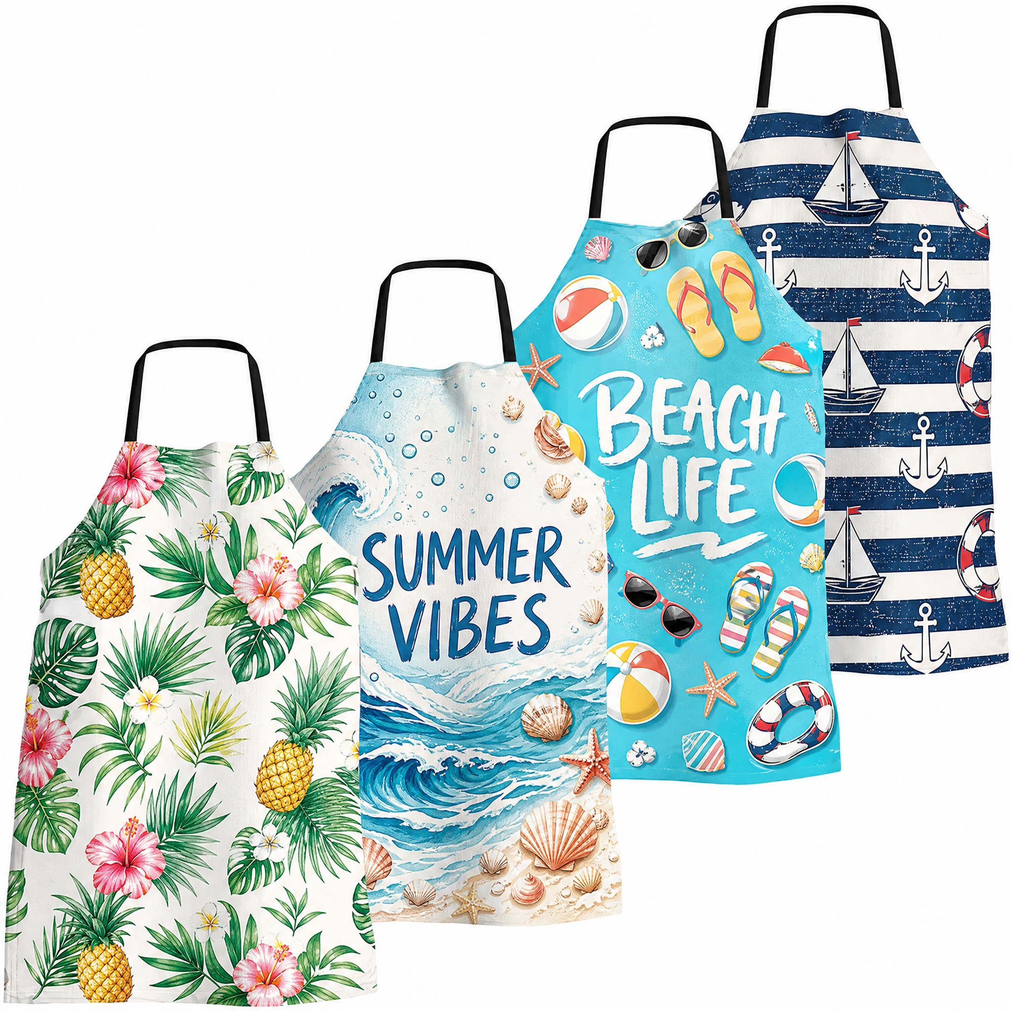 Change the 4 Christmas aprons t… - 图片创意预览