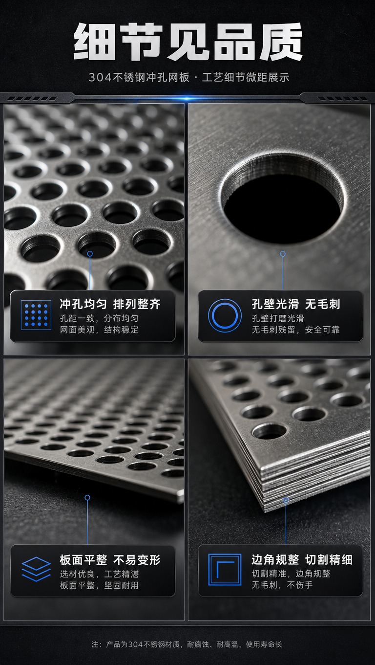 [商品] 使用【图1】304不锈钢冲孔网板；保留产品原貌，取四… - 图片创意预览